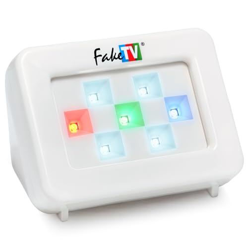 FTV-7 White Advanced Home Security Television Simulator Theft Deterrent Energy-Saving LED Dummy Home Security TV Program Simulation