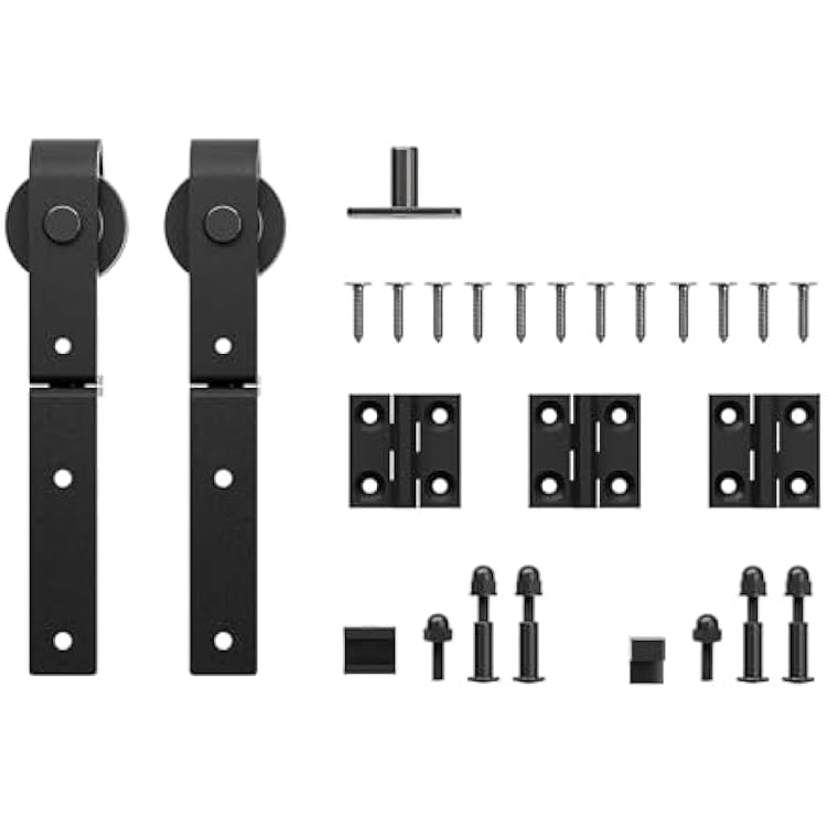 Bi-Folding Barn Sliding Door Hardware J Shape Roller Kit-Only Roller
