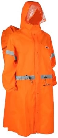 BlueField Unisex Reflective Outdoor Backpack Raincoat Rain Cover One-piece Rain Poncho Cape Jacket for Hiking Camping Cycling