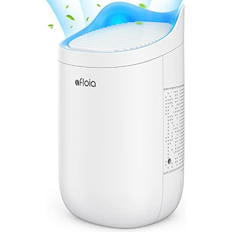 Mini Dehumidifier for Bathroom, Afloia Q3 Portable 20oz Dehumidifiers for 200 Sq.ft Auto-Off Compact Quieter Lighter Peltier Dehumidifier for Small Spaces [Cat Ear Design]