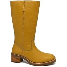 Frye Camryn Tall Pull-On Womens Knee-High Leather Boot with Low Heel and Sleek Western-Inspired Design