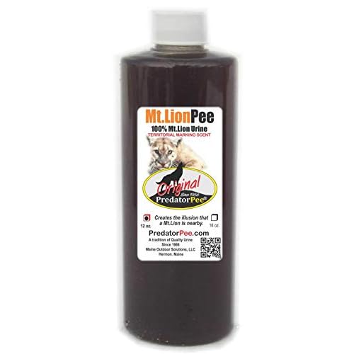 PredatorPee 100% Mountain Lion Urine - Territorial Marking Scent - Creates Illusion That Mountain Lion is Nearby