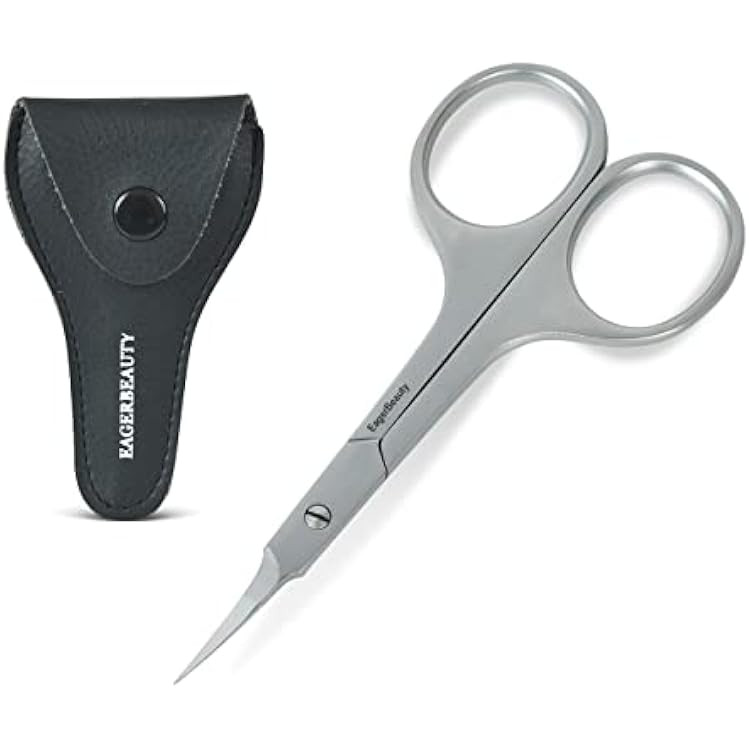 Multipurpose Premium Manicure Scissors Professional Grade Stainless Steel Cuticle Pedicure Beauty Grooming Scissors for Nail, Eyebrow, Eyelash, Dry Skin Cuticle small scissors C