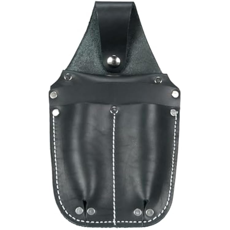 Occidental Leather Pocket Caddy - Black - 4 Pockets & Tool Holders - Belt Compatibility Up to 2 Wide - Lightweight - Made in USA