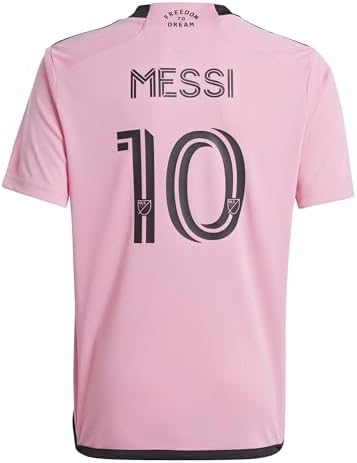 adidas Youth Lionel Messi Inter Miami CF Pink 2024 2getherness Replica Player Jersey US, Alpha, X-Large, Regular, Pink