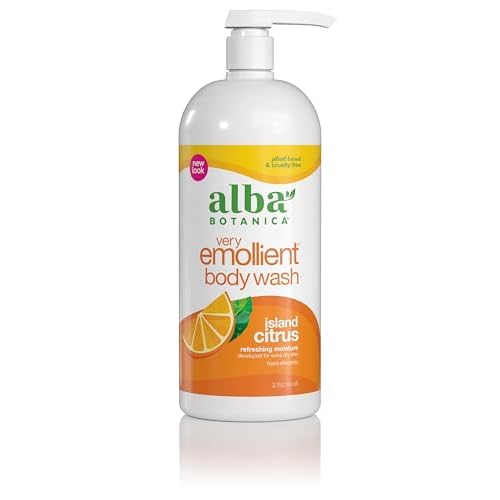 Alba Botanica Very Emollient Body Wash, Island Citrus, 32 Oz Packaging May Vary
