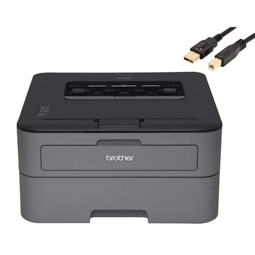 Brother Compact Monochrome Laser Printer 2300 Series, 250-Sheet, Prints up to 27 ppm, Automatic Duplex Printing, Dash Replenishment Ready, Black