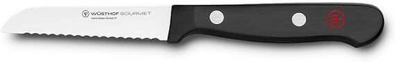 WUSTHOF Gourmet 3" Serrated Paring Knife,Black