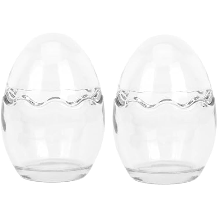 MAGICLULU 2pcs Glass Egg Cup Yogurt Jar Sundae Glasses Dessert Shooter Cup Fruit Jelly Cups Easter Mousse Cup Clear Glasses Drinking Glasses Egg Container Yogurt Cup Crystal Cake Cup Pudding