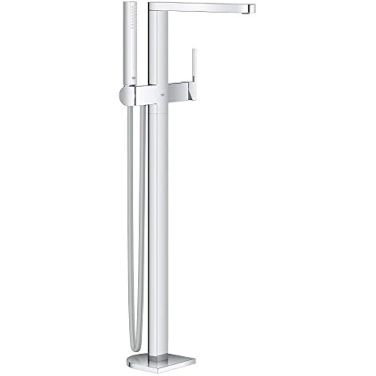 GROHE 23846003 Plus Floor Standing Tub Filler, Starlight Chrome