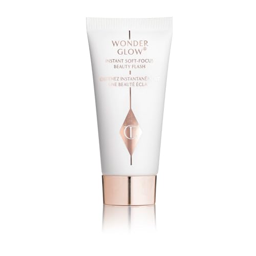Charlotte Tilbury Wonderglow Face Primer - Soft-Focus, Illuminating Dewy Primer to Hydrate & Blur the Look of Imperfections, Fine Lines & Wrinkles - Infused with Hyaluronic Acid & Rosehip Oil