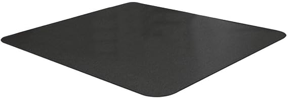 Under Pet Cage Mat for Bird Cages, Reptile Aquariums, Dog Kennels, Water-Resistant Pad for Hard Floors and Surfaces, 48 Inches x 48 Inches, Black