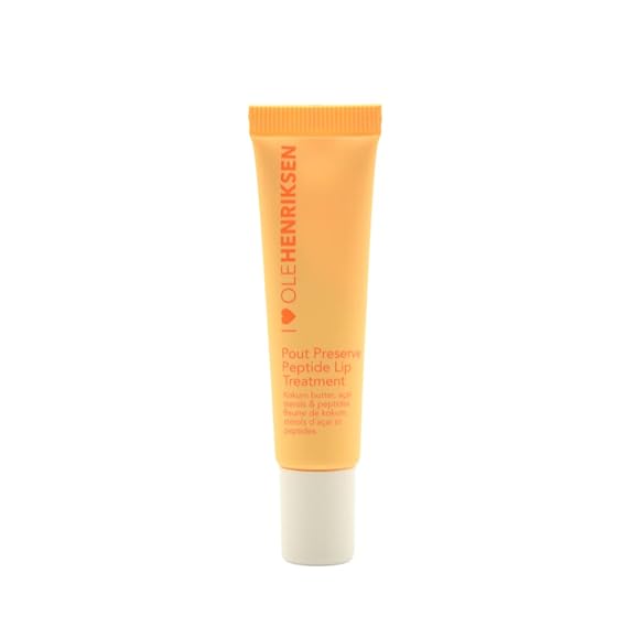 Ole Henriksen Pout Preserve Peptide Lip Treatment, Vegan Lip Plumping Treatment with Acai Sterols & Kokum Butter, Citrus Sunshine