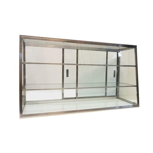 Carib Countertop Dry Bakery Display Case - Tapered Glass Showcase with Shelf 4T