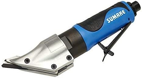 Air Pneumatic Cuting Shears Havey Duty Cutting Tool Cutting Capacity: Steel-1.2mm, Alum.-2.4mm, Free Speed: 2,500, Industrial Strength Pneumatic (Sumake ST-SR102)