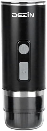 DEZIN Electric Coffee Maker, Stainless Steel, Black