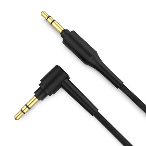 WH-1000XM4 Cable Compatible with Sony WH-1000XM5 WH-1000XM4 WH-1000XM3 WH-1000XM2 WH-H900N WH-CH720N WH-CH700N MDR-1A MDR-1AM2 MDR-XB950N1 Wireless Headphone, 3.5mm Audio Cable, 5ft Black