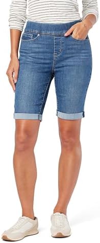 Levi Strauss Signature Gold Womens Obsolete Totally Shaping Pull on Bermuda Shorts Available in Plus Size