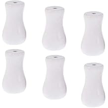 Cutelec Wood Cord Tassels 6Pack for Window Blinds White Cord Knobs Wooden Hanging Ball Pulls for Curtain Craft6, White