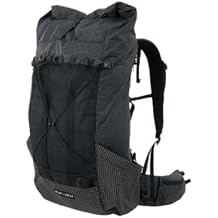 3F UL GEAR Tianshan 35+10L Backpack,Ultralight UHWMPE Frame Waterproof Bag for Outdoor Camping Hiking (Black, Large)