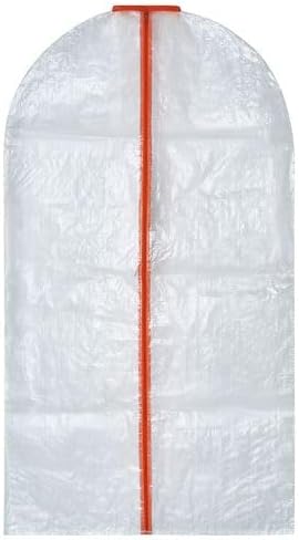 IKEA PÄRKLA Elbise Kılıfı, Polipropilen, Beyaz-Turuncu, 105x60 cm