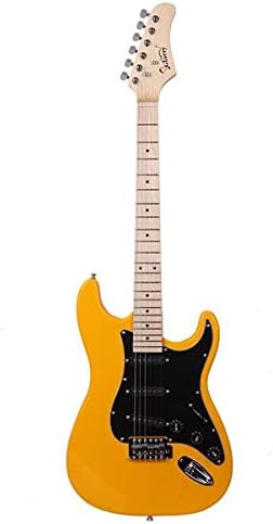 BRLUCKY Home GST Stylish Electric Guitar Kit with Black Pickguard Orange 3-7 Days Delivery
