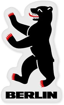 Berlin Bear Emblem Sticker, 3 in
