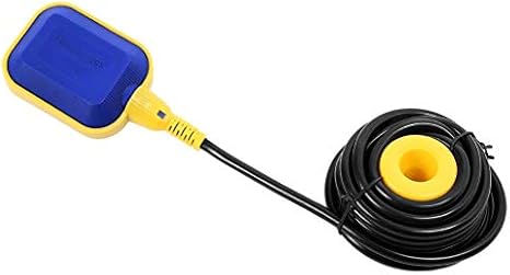 Float Switch - Polypropylene 10 m Cable Water Level Regulator Rectangular 250V 16(8) A Pump Control & Liquid Level Regulation for Households/Factories (0-65℃)