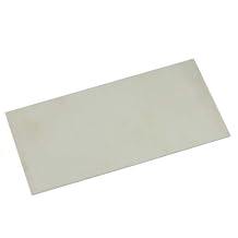 JewelrySupply Nickel Silver Sheet 20 Gauge 6"x3" for Jewelry Making Unpolished (Mill) Finish