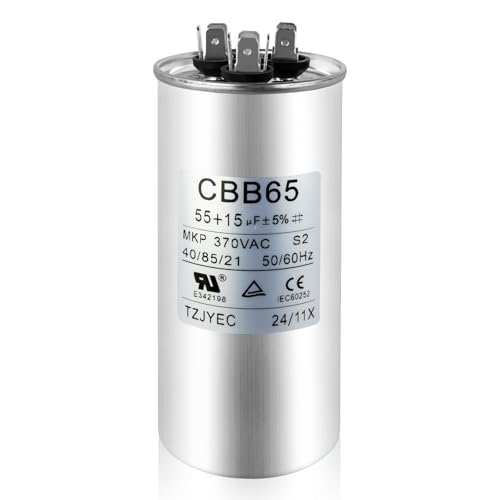 3314471.017 RV Air Conditioner Motor Capacitor Compatible with Dometic AC Capacitor Service Kit for Heat Pump Air Conditioner 5515 MFD 5515 uF 6% 370V AC