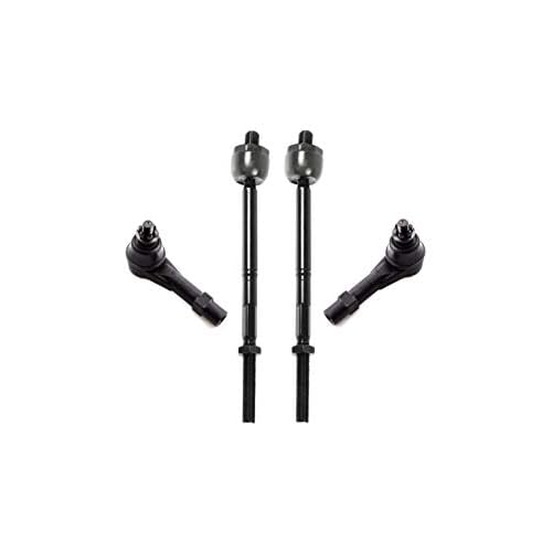 PartsW - 4 Pc Front Steering Kit Outer Inner Tie Rod Ends