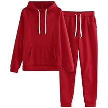 Womens 2 Piece Sweatsuit Trendy Loose Two Piece Tracksuit Long Sleeve and Pants Lounge Set Athletic Tracksuit