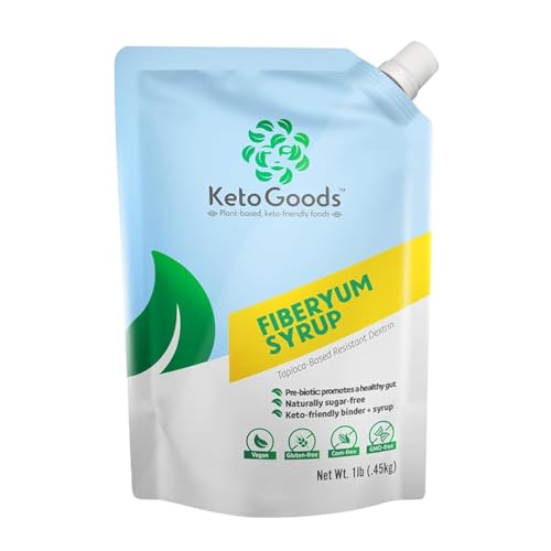 KetoGoods FiberYum Syrup - Tapioca Syrup | Naturally sourced from Cassava Root | Diabetes-Safe Pre-Biotic Liquid Fiber Sweetner | Low Calorie Keto Friendly