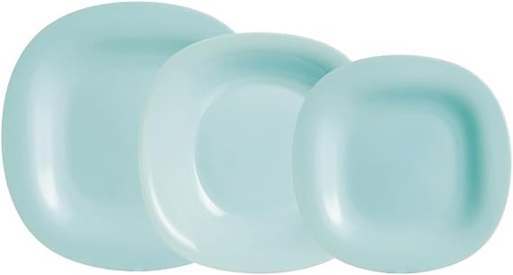 Luminarc Plate Set 18 Pieces Turquoise