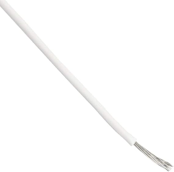 Single Conductor Cables (Hook-Up Wire) 20 AWG Copper, Tinned 100.0' (30.5m) 300V White