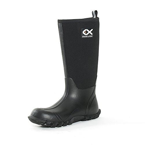 Duck and Fish Buck Man 16 inches Black Fishing Hunting Neoprene Rubber Knee Boot