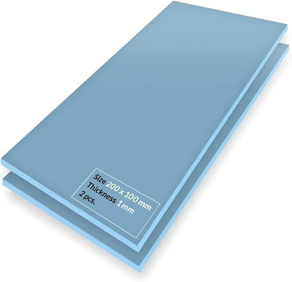ARCTIC TP-3: Superior Performance Thermal Pad, 200 x 100 x 1.0 mm (Stackable up to 2.0 mm Without Loss of Performance), 2 Pieces - High Performance, Particularly Soft, Ideal Gap Filler, Bridge