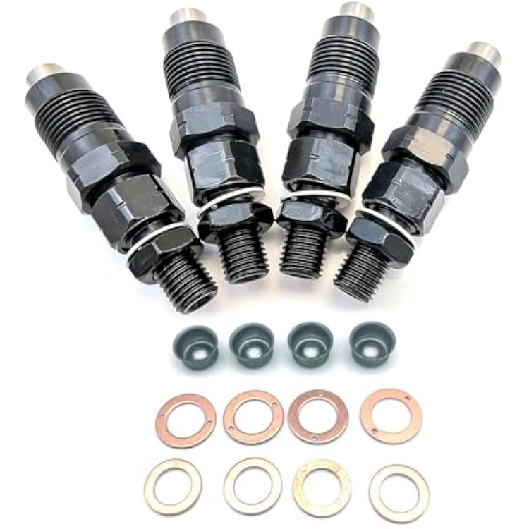 4pcs Fuel Injector SBA131406360 Compatible with Tractor Parts New Holland T1510 T1520 T1530 T2210 T2220 T2310 T2320 T2330 TC25 TC25D TC29 TC29D TC29DA