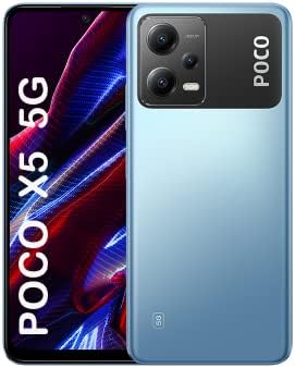 Xiaomi Poco X5 5G  4G Volte Global Unlocked 256GB  8GB GSM 6.67 48 MP Triple Camera ONLY Tmobile Mint Tello USA Market  Car Fast Car 51W Charger Bundle Blue Global Vesion