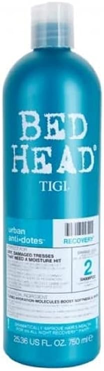 Bed Head by TIGI Urban Antidotes Recovery Moisturizing Shampoo for Dry & Damaged Hair, Sulphate-Free, 25.36 fl oz