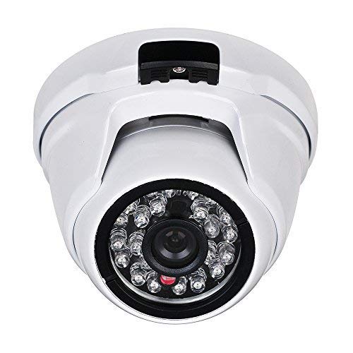 EVERSECU 1080P HD-TVIAHDCVIAnalog Hybrid OutdoorIndoor Metal Turret Dome Security Camera, Day Night Vision Security IR Analog Camera, Vandalproof Mini Dome CCTV Camera
