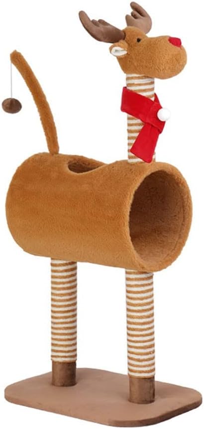 Cat Tower Slim Huge Cat Tree with 100cm Tall Cat Kennel and XXL Cat Climbing Tree Activity Center with Scratch Post