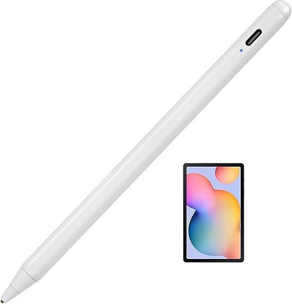 Electronic Stylus Pens for iPhone 14/13 Pro Max Pencil, EDIVIA Active Digital Pencil with 1.5mm Ultra Fine Tip Stylus Pen for iPhone 14/13 Pro Max Stylus, Good for Drawing and Writing,White