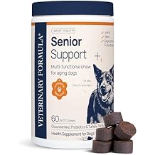 Veterinary Formula Smart Vitality Senior Support Dog Supplements 60ct Senior Dog Vitamins to Help Promote Mobility, Hip & Joint, Immune Health Dog Multivitamin with Glucosamine and Chondroitin
