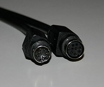 Mini Din 8 Pin Male Female Black 6 Ft Cable Extension