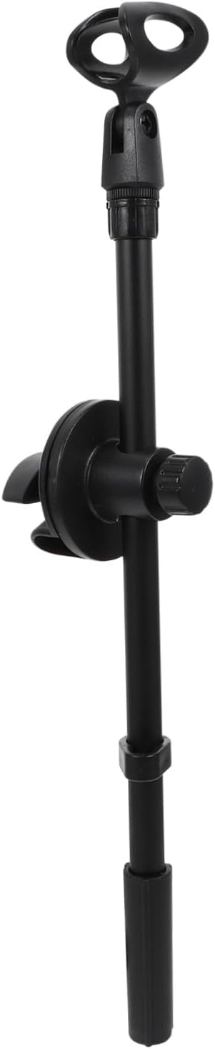 Metal Mic Arm, Adjustable Boom Stand Extension, Black | Universal Suspension Design, Practical Support with Height Adjustment, Metal Build, Fits Assorted Microphone Setups