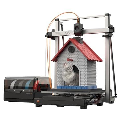 (Bundle Anycubic Kobra 3 Max Combo 3D Printer) Large 3D Printer, Support Multi Color Printing 600mm/s High-Speed Printing 420x420x500mm