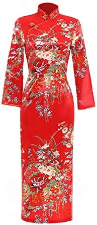 Shanghai Story Chinese Traditional Dress Long Cheongsam Long Sleeve Cheap Qipao