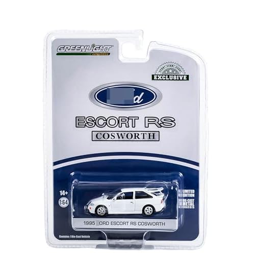 Greenlight 1:64 1995 Escort RS Cosworth - Diamond White 30379 Die-cast Car Model [Shipping from Canada]