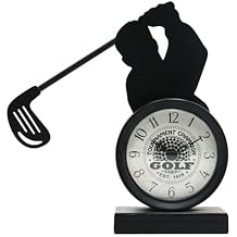 Golf Gifts for Men Dad Women Brother Bosses Golf Clubs Desk Clock Cool Desk Accessories for Coworkers Golfer Fans Souvenir Novelty Event Golf Office Decor Golfer Gadgets Unique Funny Stuff